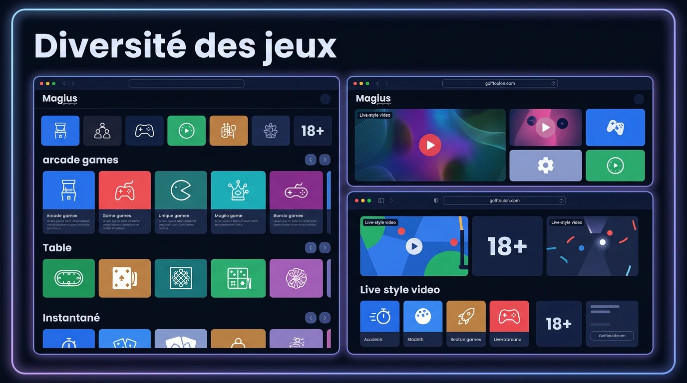 La diversité des jeux