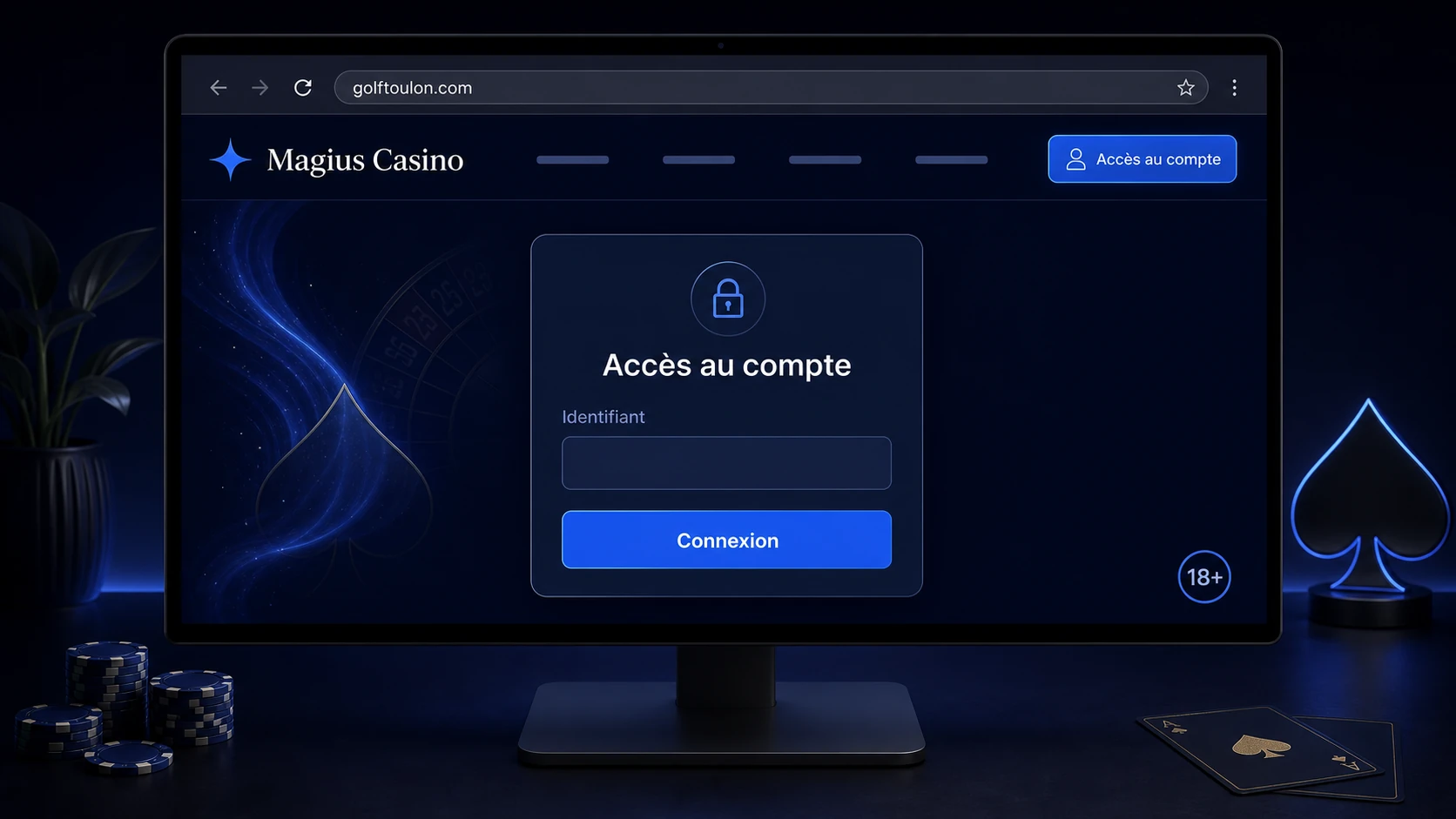 Accéder à la page de connexion